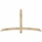 Ekena Millwork Bellingham Rough Sawn Timber Gable Bracket, Douglas Fir, 72"W x 39"H x 2"D x 4"F, 13/12 Pitch GBW072X39X0204BEL00RDF - alternate 1